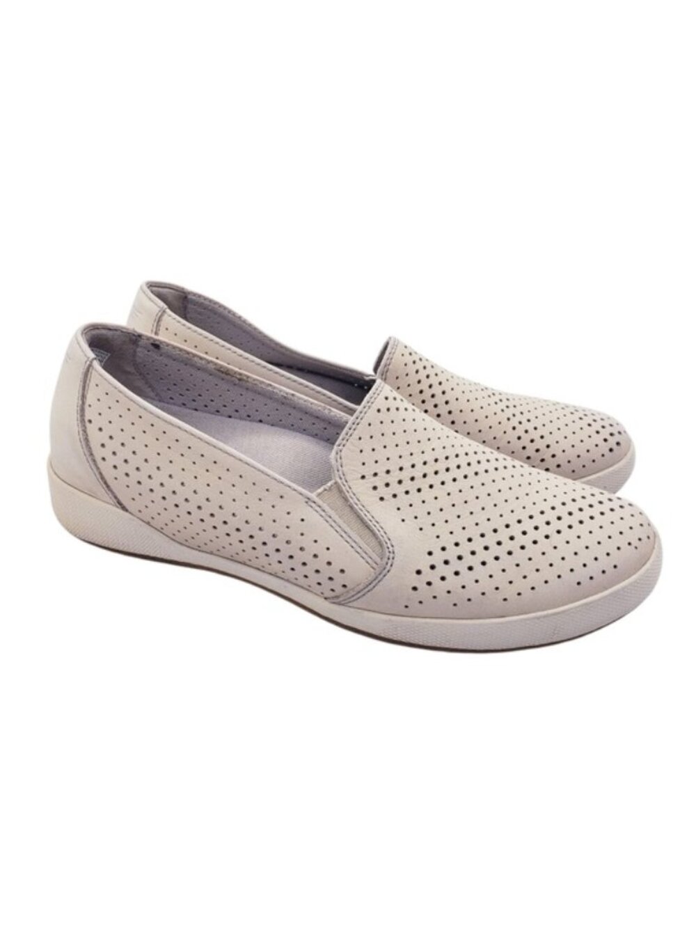 Dansko Odina Sand Beige Milled Nubuck Leather Slip On Sneakers Womens Size EU 39